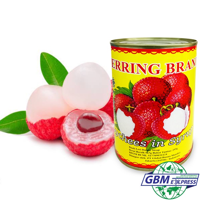 

Kalengbuah- Herring Brand Canned Lychee In Syrup 567 G -Buah-Kaleng.