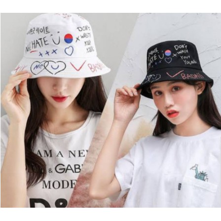 Jual Topi Badas Korea / Topi Bucket Premium Kualitas Impor | Shopee ...