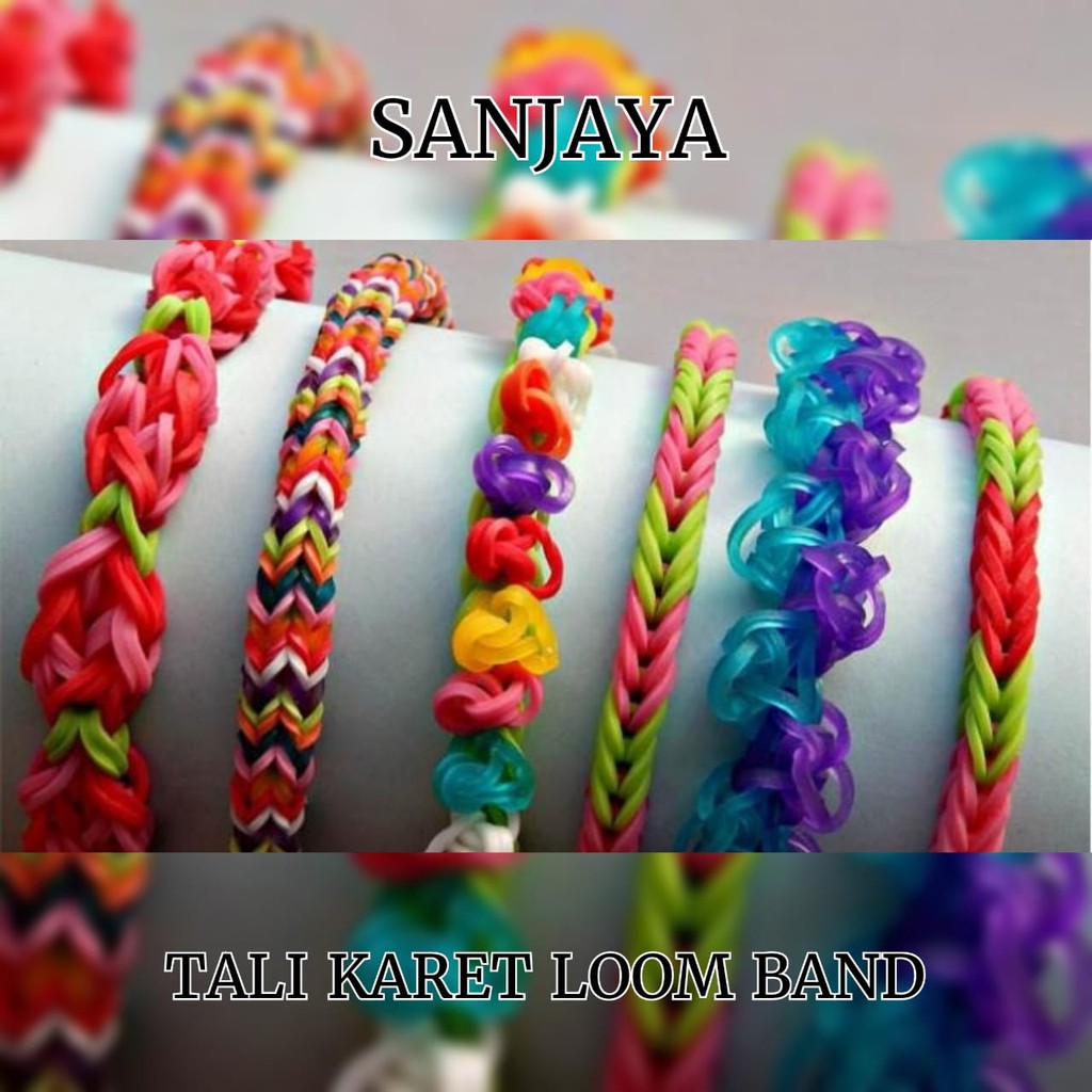 RAINBOW LOOM BANDS / GELANG KARET IKAT RAMBUT / MAINAN KERAJINAN ANAK / GELANG KARET WARNA WARNI / TALI KARET LOOM BAND