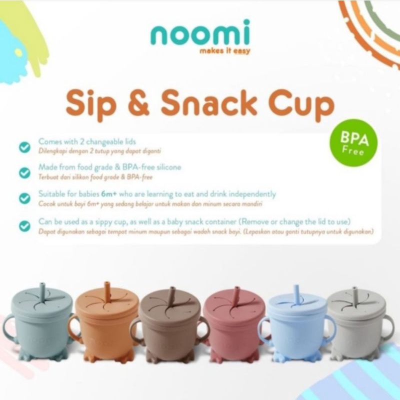 noomi 2-in-1 Sip &amp; Snack Cup