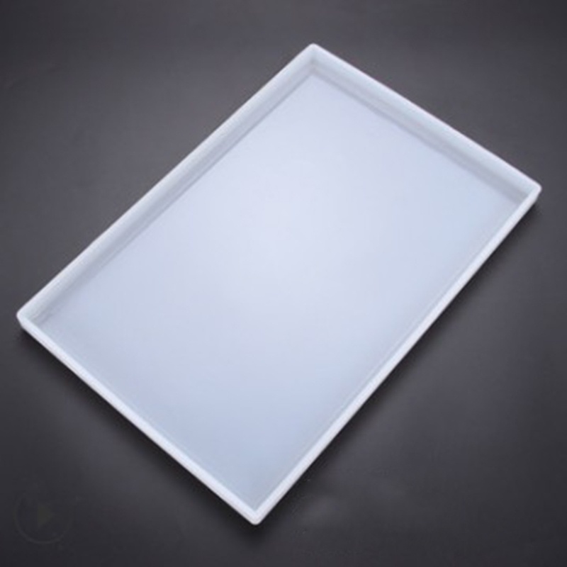 SIY  Silicone Resin Tray Mold Epoxy Resin Casting Mold for DIY Vanity Tray Jewelry Tray Serving Board and Serving Tray Mold