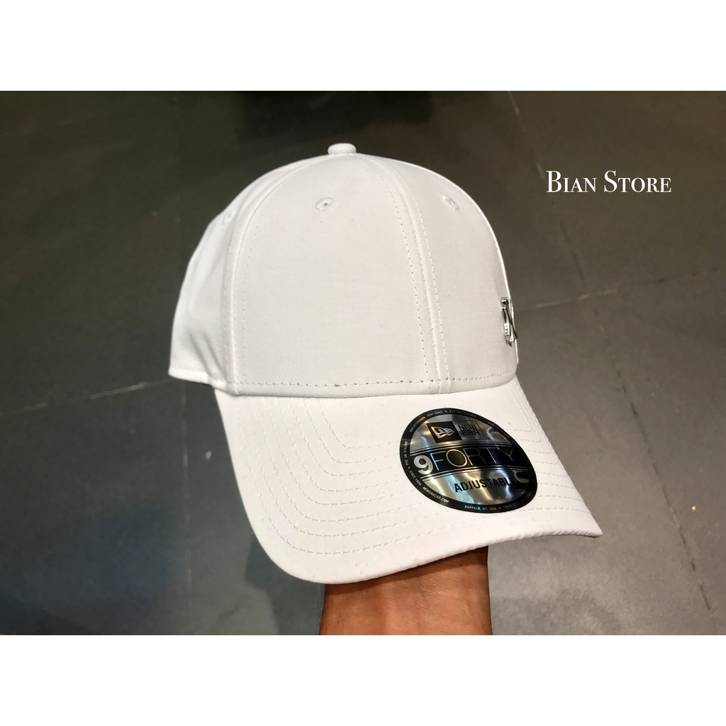 Topi New Era 9Forty Flawless Logo Basic New York Yankees Metal White Cap 100% Original Resmi