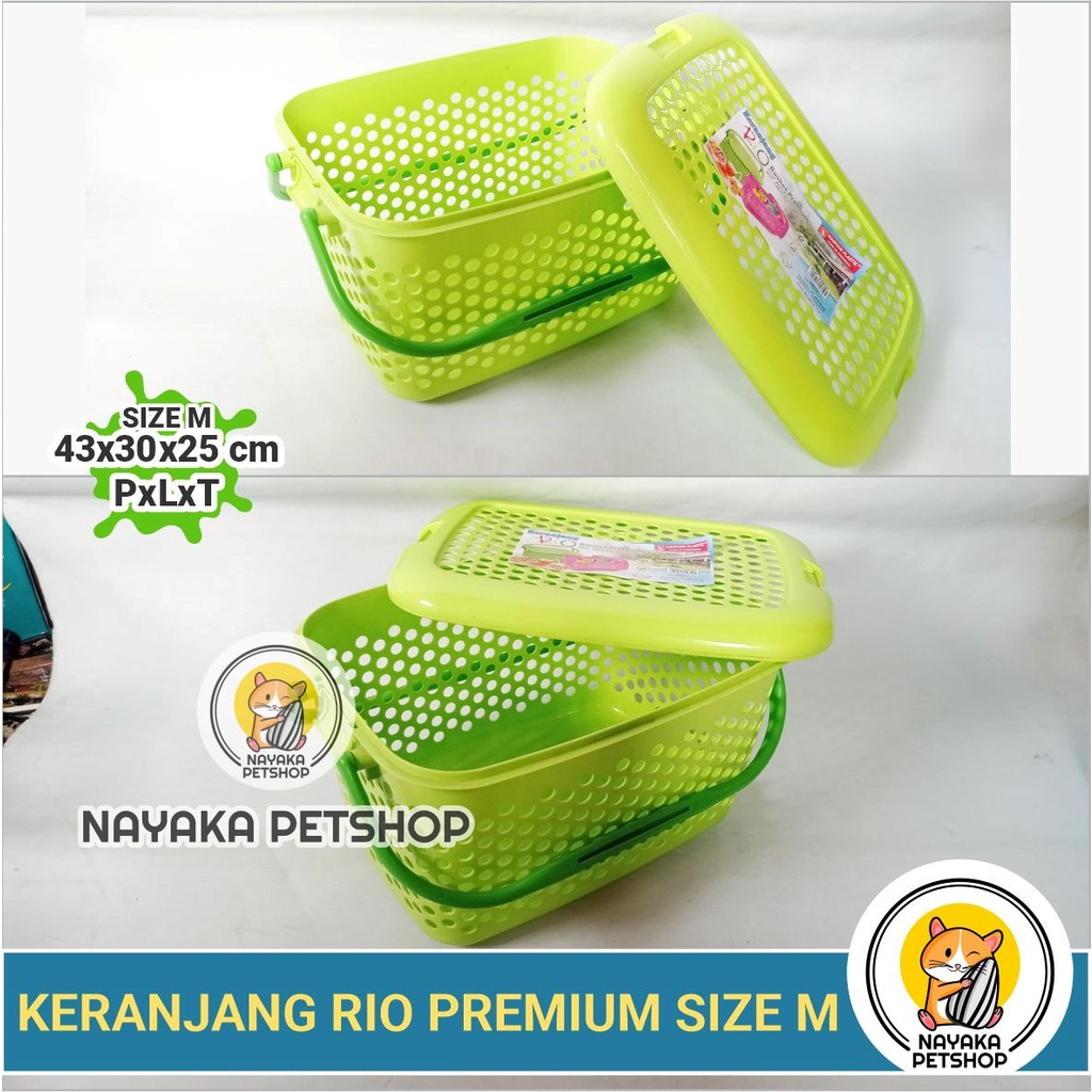 Size M Keranjang Kucing Rio Premium Pengganti Pet Cargo Pet Carrier Kelinci Musang Kitten Hewan