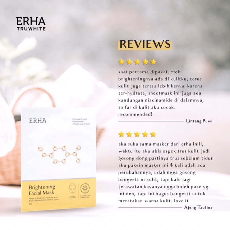 ERHA Brightening facial mask