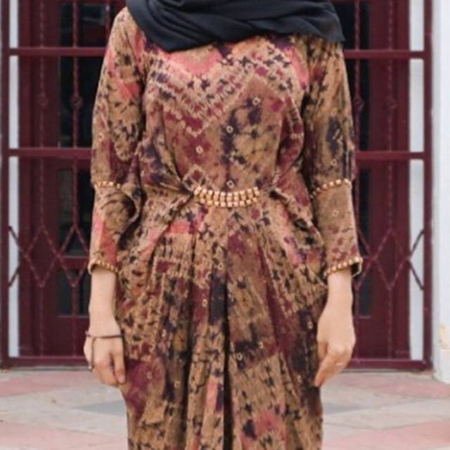 Gamis jumputan palembang