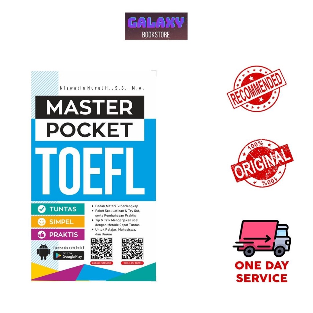 BUKU PELAJARAN: MASTER POCKET TOEFL