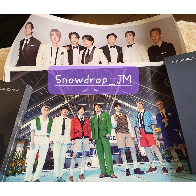 Group poster BTS TMA 2021 the fact special limited edition ready stock open sharing