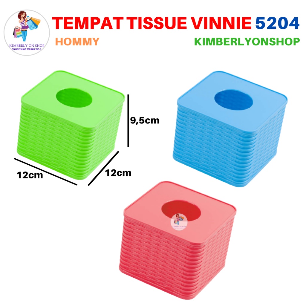 Tempat Tissue Kotak Tisu Segi Vinnie 5204 Hommy