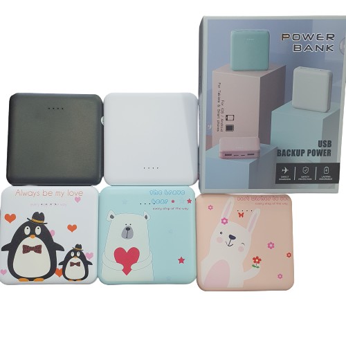 Powerbank Macaron Aneka Warna dan Motif - Powerbank Murah dan Awet