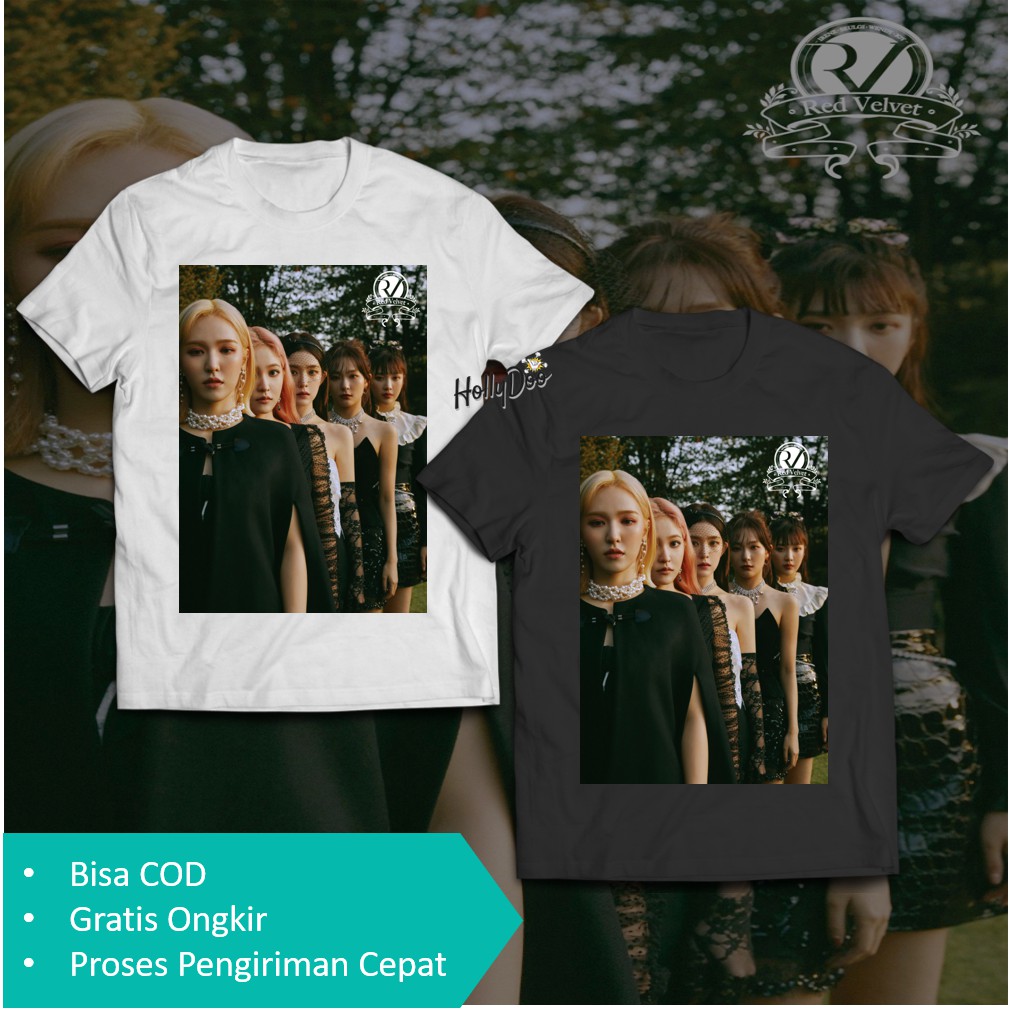 Kaos Red Velvet Foto Irene Seulgi Wendy Joy Yeri Tshirt Khusus ReVeluv
