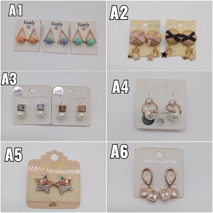 Anting Fashion Wanita Korea Aksesoris Murah