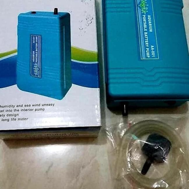 ❊­ pompa gelembung udara oxygen ikan amara aa-001 portable baterai