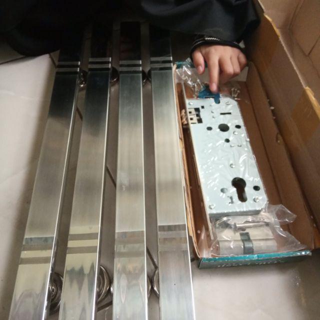 Handle Pintu Rumah Minimalis 45cm 1paket Hemat