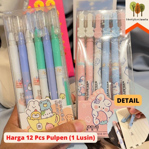 

Pulpen Odemei GP-34152 Bisa Di Hapus 1 Lusin Harga Untuk Dapat 12 Pcs Pulpen Erasable Ballpoint Funny Unique Fancy Best Gift Stationery For School Alat Tulis Kantor Sekolah Ready Grosir