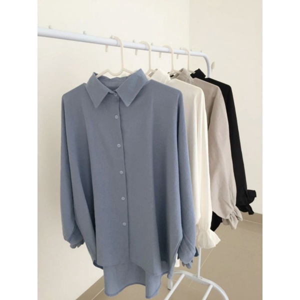 MASA LINEN SHIRT / KEMEJA OVERSIZE / KEMEJA LINEN OVERSIZE LD 140 CM