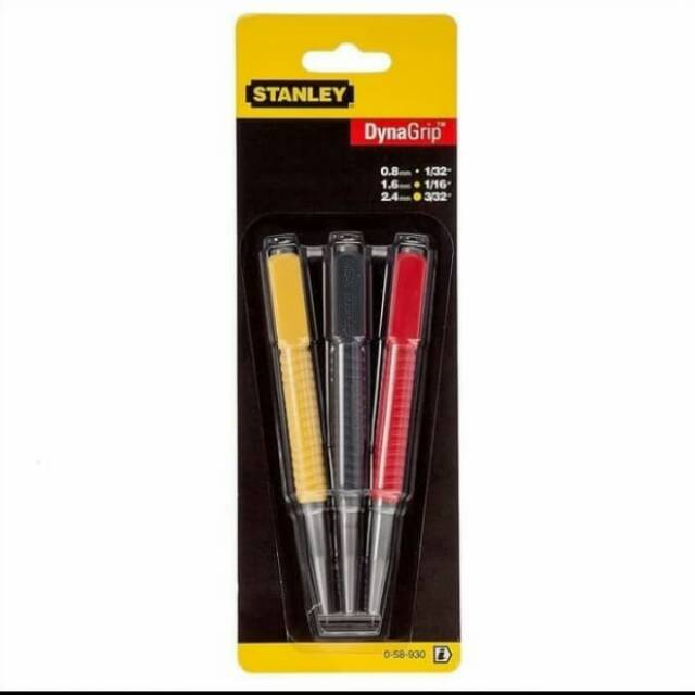 

Cushion Grip Nail Set 58-930 stanley 3pcs ( 8mm ) (1.6mm) (2.4mm)