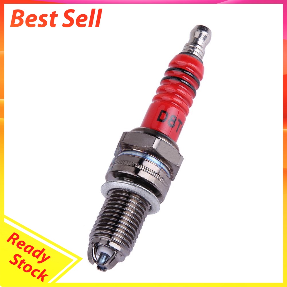 D8TC High Performance 3-Electrode Motorcycle Spark Plug for Honda Yamaha