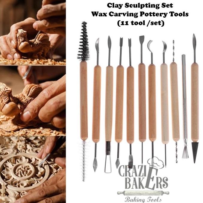

Promo Awal tahun Clay Sculpting Set Wax Carving Pottery Tools (11 tool /set) Promo Awal tahun