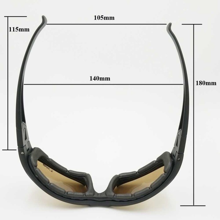 DAISY X7 KACAMATA SEPEDA DENGAN 4 LENSA