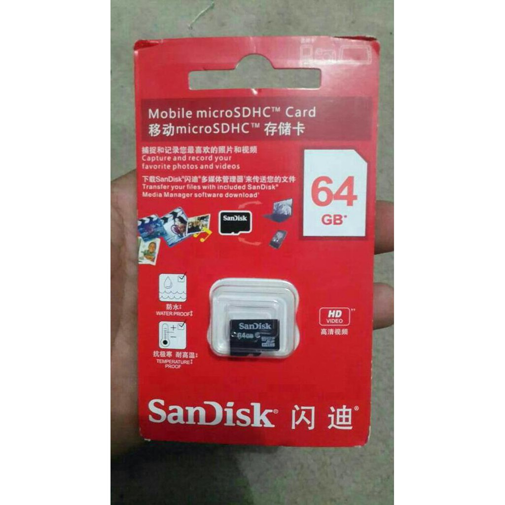 Memori Card Sandisk 64Gb 64 Gb Kartu Memory Hp Sd Card