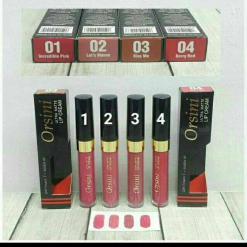 LIPSTIK ORSINI MURAH ORI / GROSIR / ORSINI LIPCREAM ULTRA MATTE