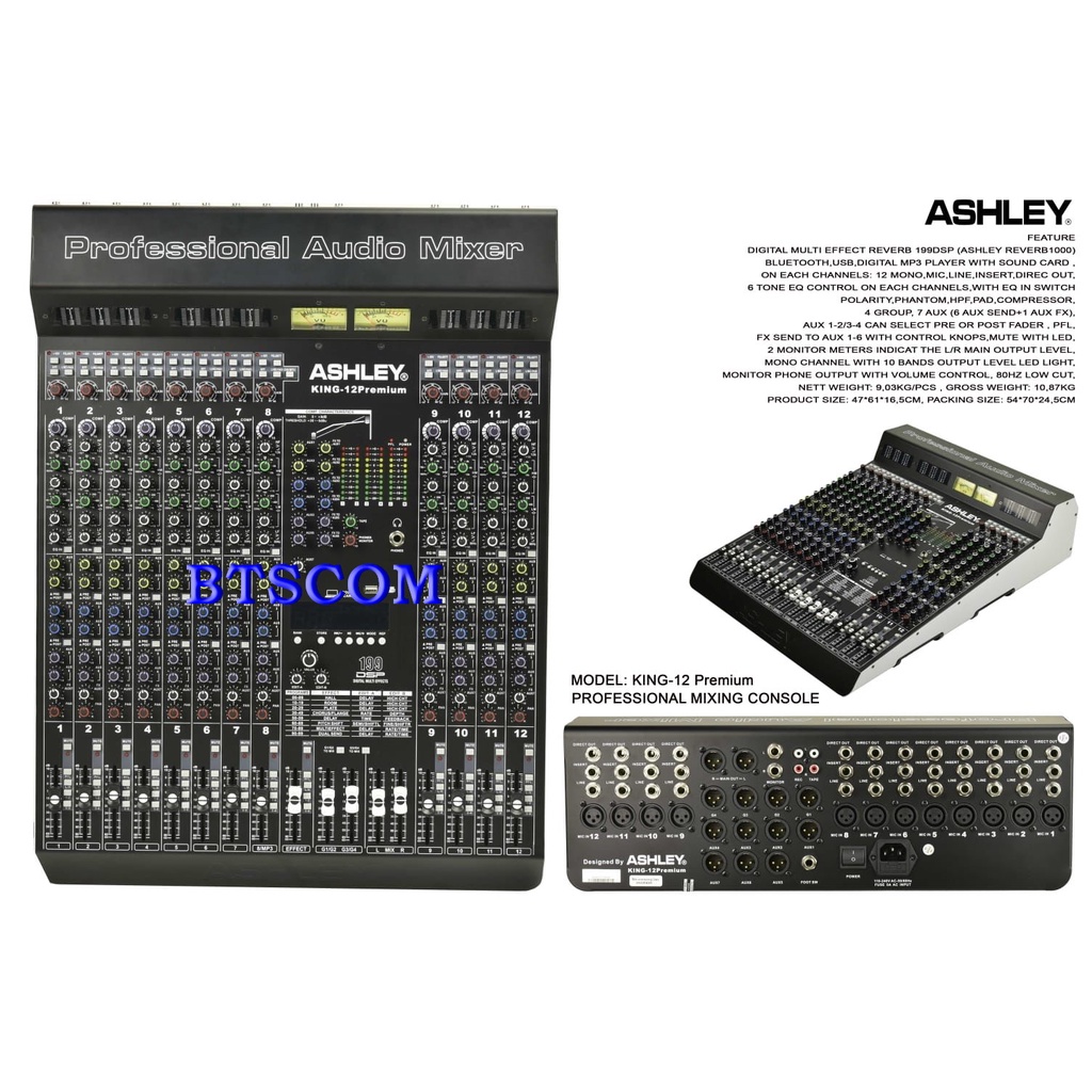 MIXER ASHLEY KING 12 PREMIUM KING12 PREMIUM ORIGINAL KING-12