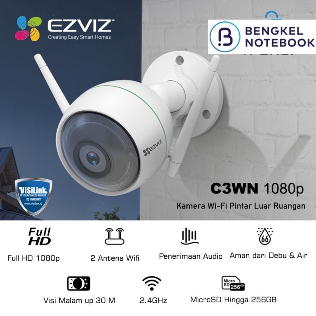 Camera CCTV EZVIZ C3WN Full HD 1080P Wireless Camera Wifi Outdoor Waterproof