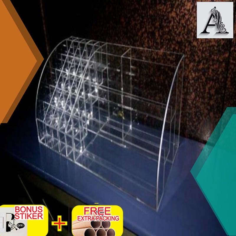 

Murah tempat lipstikkutex akrilikacrylic display cosmetik organizer