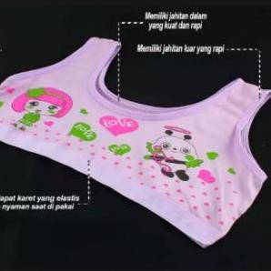 Recomend 6pcs MINI SET ANAK SD Perempuan - Miniset Kaos Dalaman Bra BH REMAJA ABG Lusinan tokonees