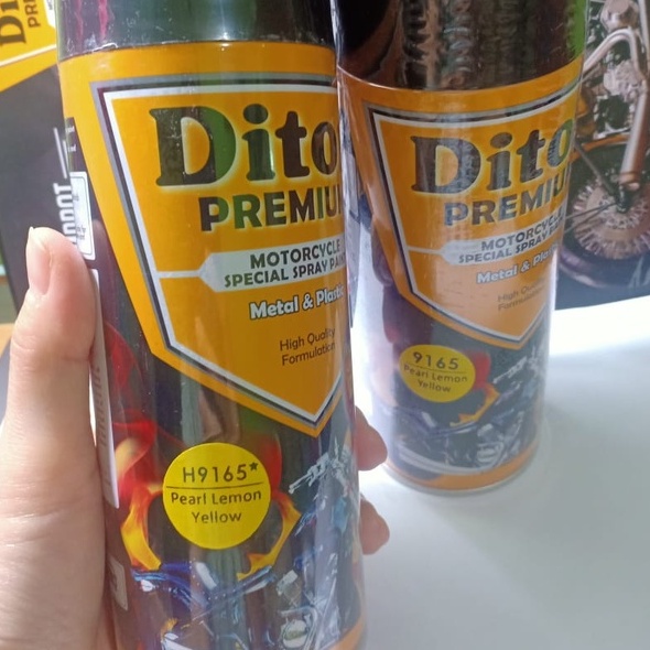 Pilok Pilox DITON Premium H9165* Pearl Lemon Yellow / Kuning Lemon Metalik / Kuning Honda (400cc/400ml)