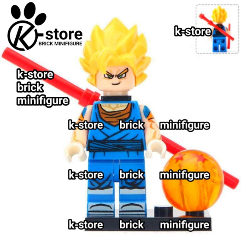 lego dragon ball vegeta bejita minifigure