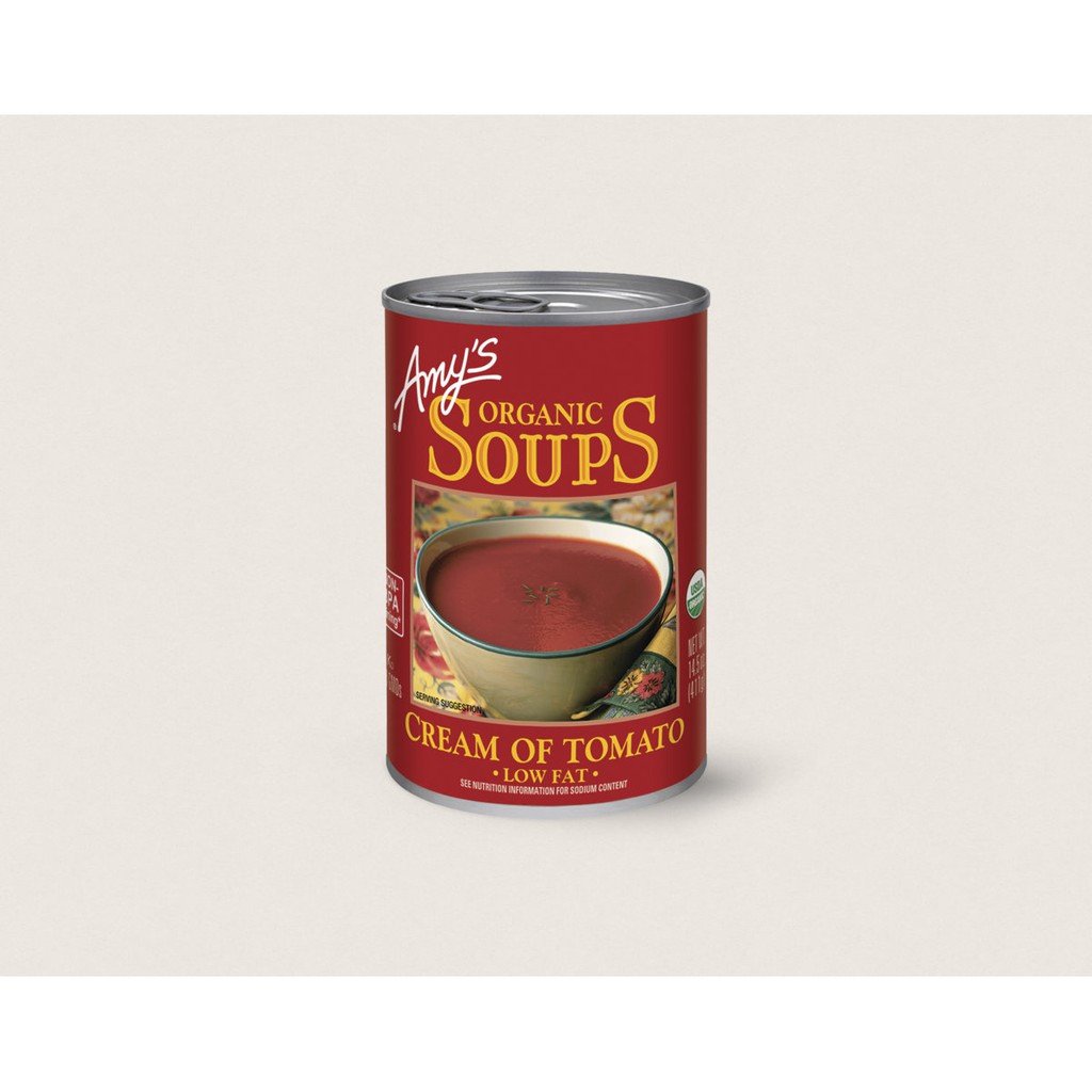 

Amy's Organic Soups Cream of Tomato - Low Fat
