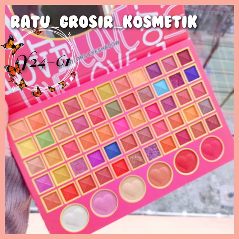 PROMO!!EYESHADOW PALETTE BESAR 71 WARNA IMAN OF NOBLE Y20-71/EYESHADOW 61 WARNA IMAN OF NOBLE Y24-61