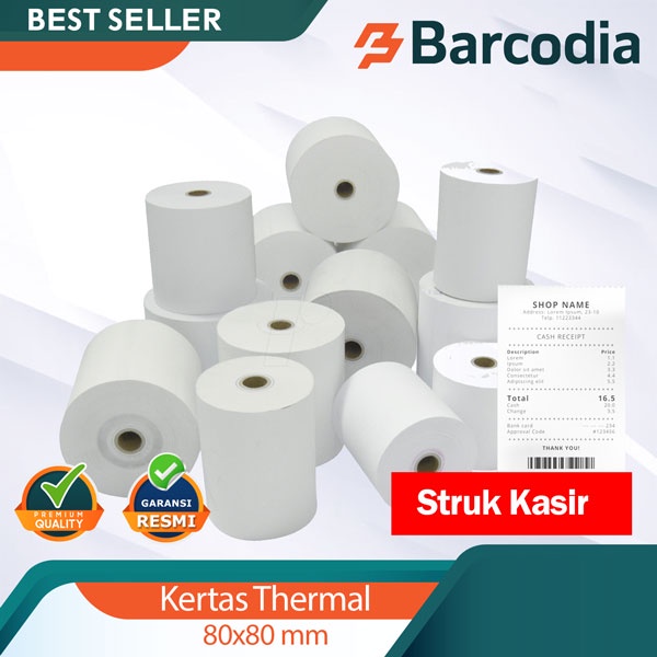 Kertas Thermal Printer Roll Ukuran 80x80 MM - Kertas Printer Kasir