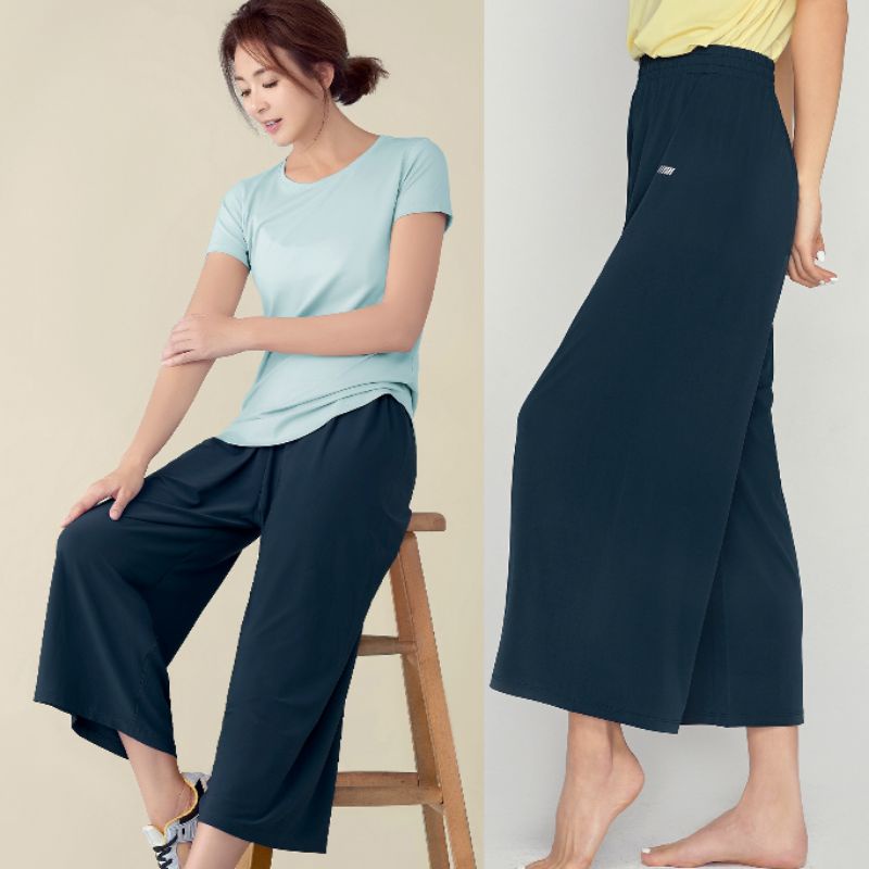 STPT017 STL Hoho Wide Banding Pants - Celana Kulot Wanita
