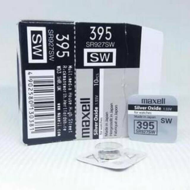 BATERAI JAM MAXL 395 SR927SW SR 927 SW ORIGINAL SP BATRE BATREI BATERAI KANCING JAM TANGAN