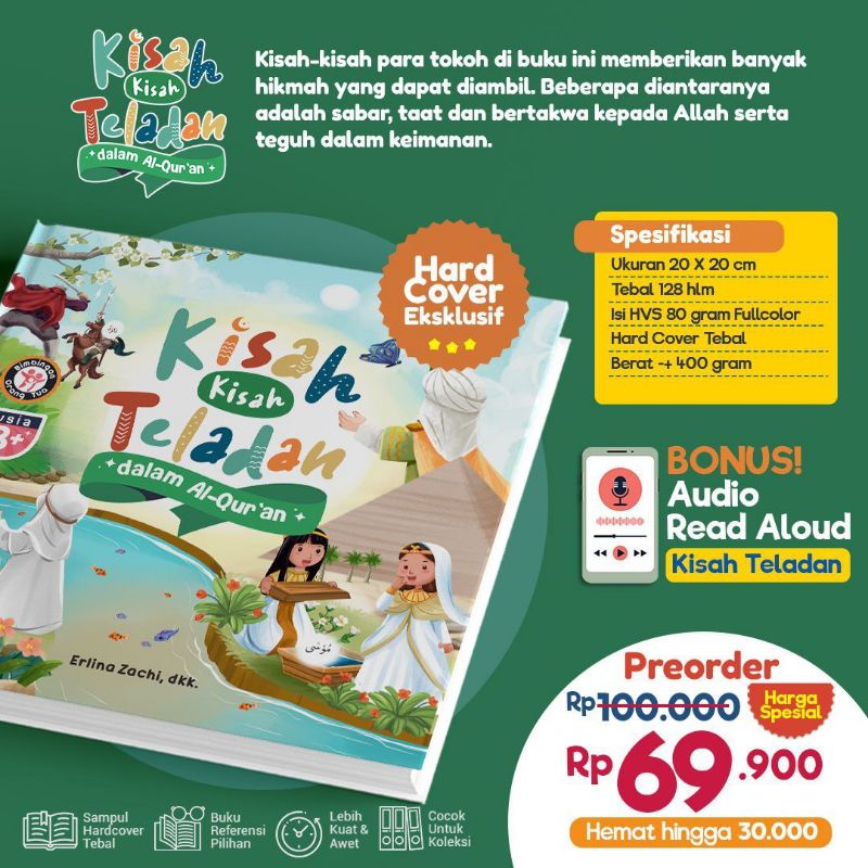 KISAH-KISAH TELADAN DALAM AL-QURAN(Untuk usia 3th+)
