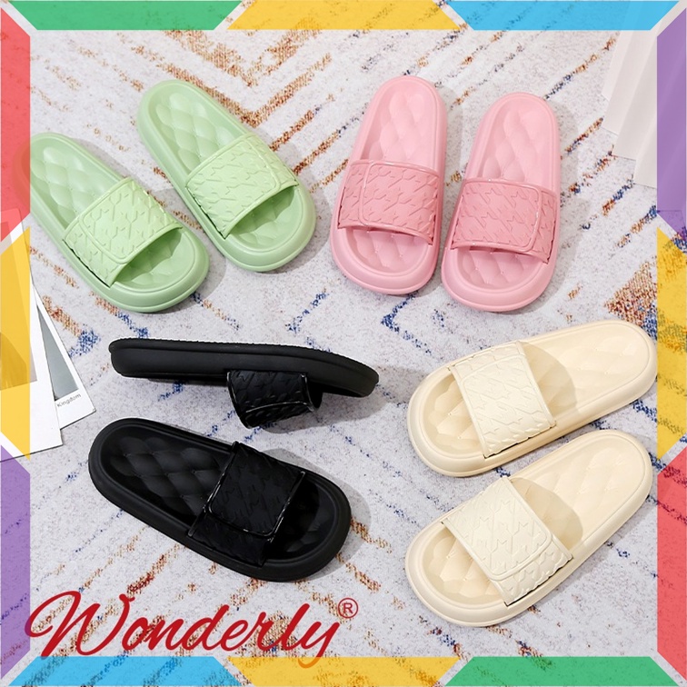 1999-1 Sandal Selop Karet Wanita Wonderly Sendal Slop Cewek Indoor Jelly Empuk Import Tawana