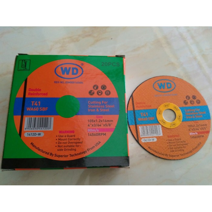 [1PCS] WD Cutting / Batu Potong WD 4 x 1.2 Mata Gerinda