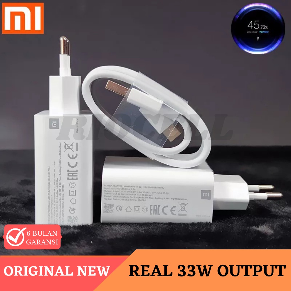 Mi Charger Turbo 33W Xiaomi Charger Adapter Quick Charger Original