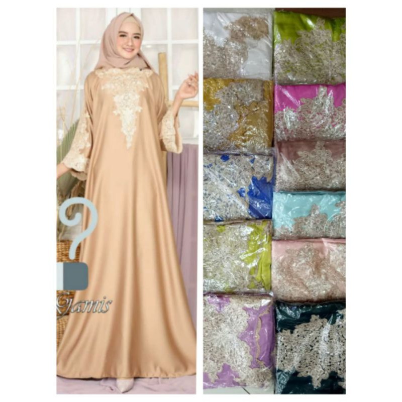 KAFTAN INARA/KAFTAN SATIN/KAFTAN BORDIR PAYET/KAFTAN WANITA