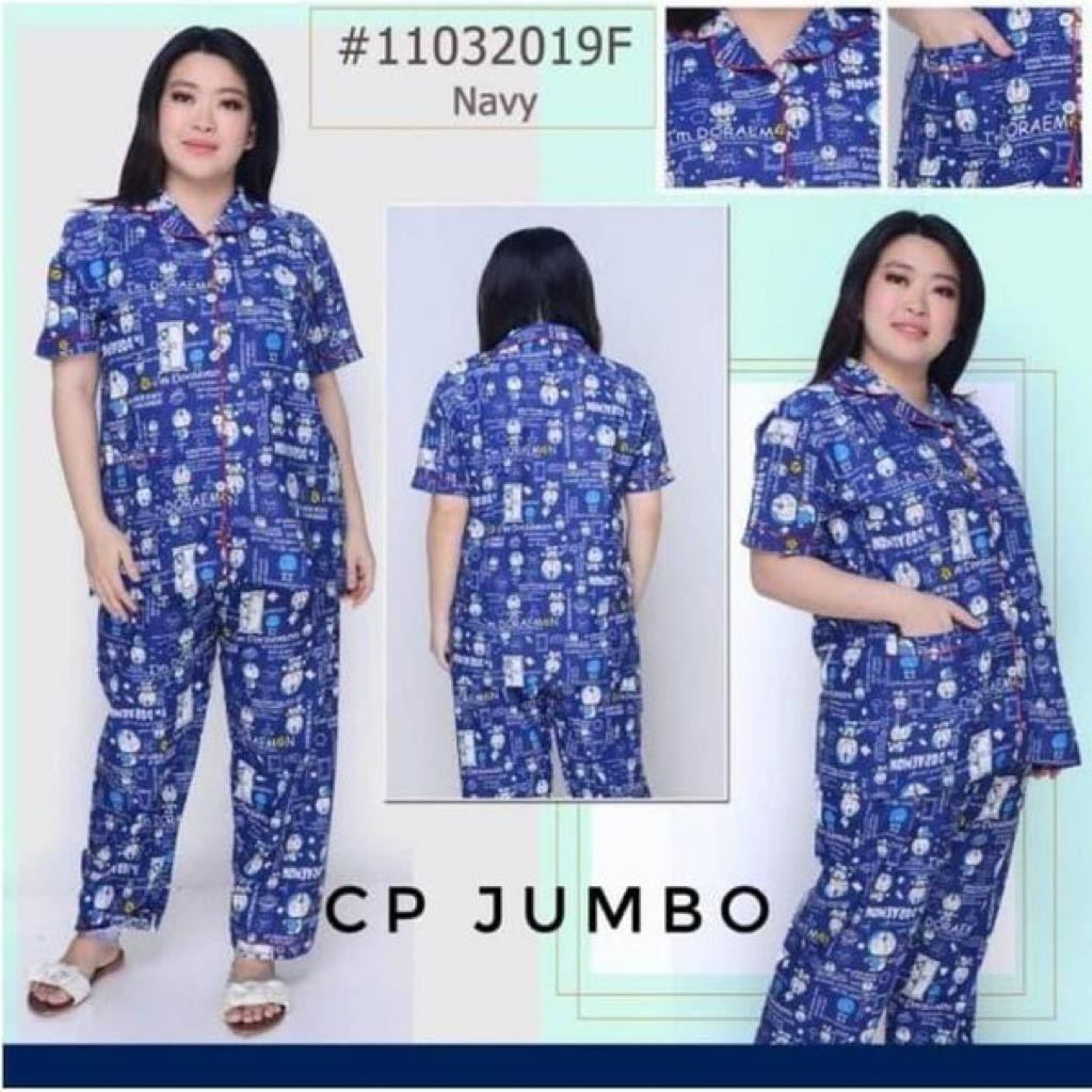 PIYAMA TERBARU BUAT REBAHAN/ alvin.store BAJU TIDUR PIYAMA / PAJAMAS DEWASA CP JUMBO DORAEMON
