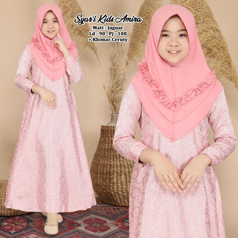 KIYORA/SYARI KIDS AMIRA/ GAMIS ANAK TANGGUNG/ORIGINAL REALPIC/GAMIS TERBARU/GAMIS  KEKINIAN/MODERN