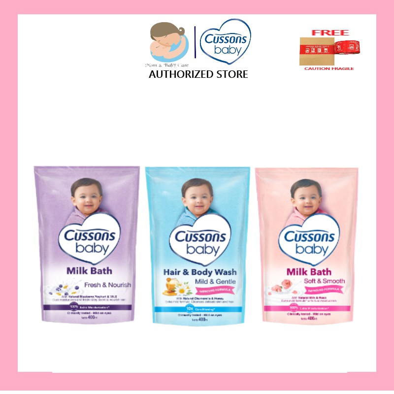 Cussons Baby Body Wash 400 ml / Cusson Sabun Cair Anak Refiil