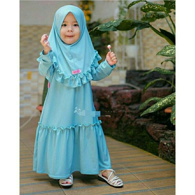 gamis kids syair fashion muslim anak zasmin pakaian gamis muslim anak usia 2-7 thun