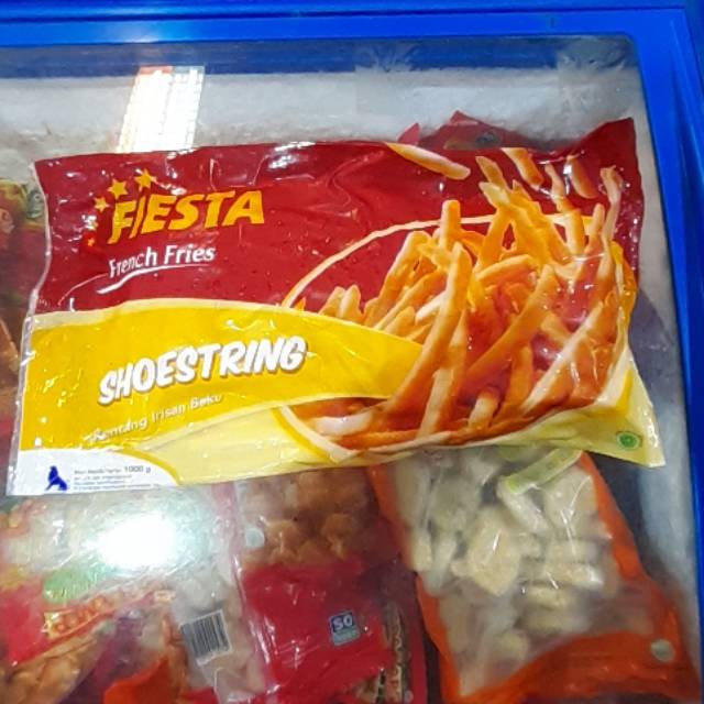 

Fiesta kentang goreng beku shoestring 1kg