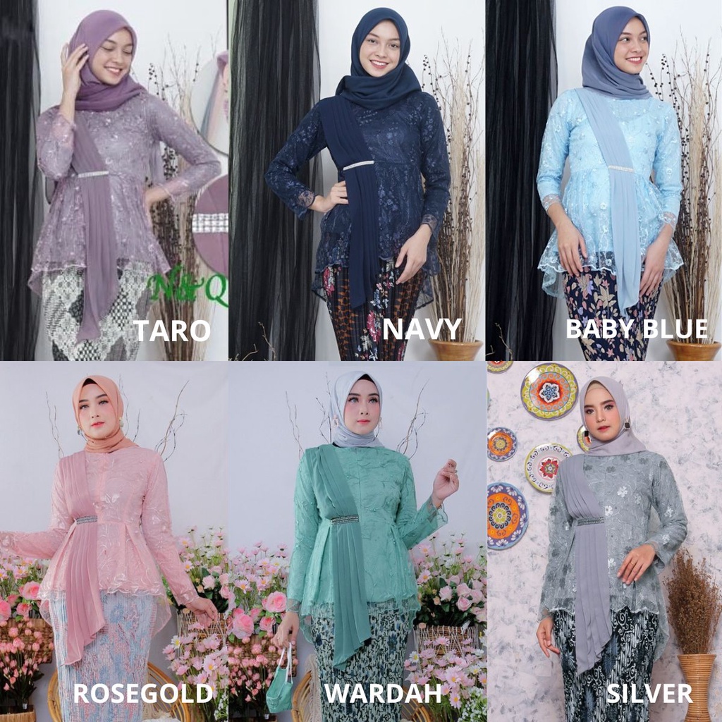KEBAYA SELENDANG / KEBAYA WANITA MODERN / ATASAN KEBAYA SELENDANG
