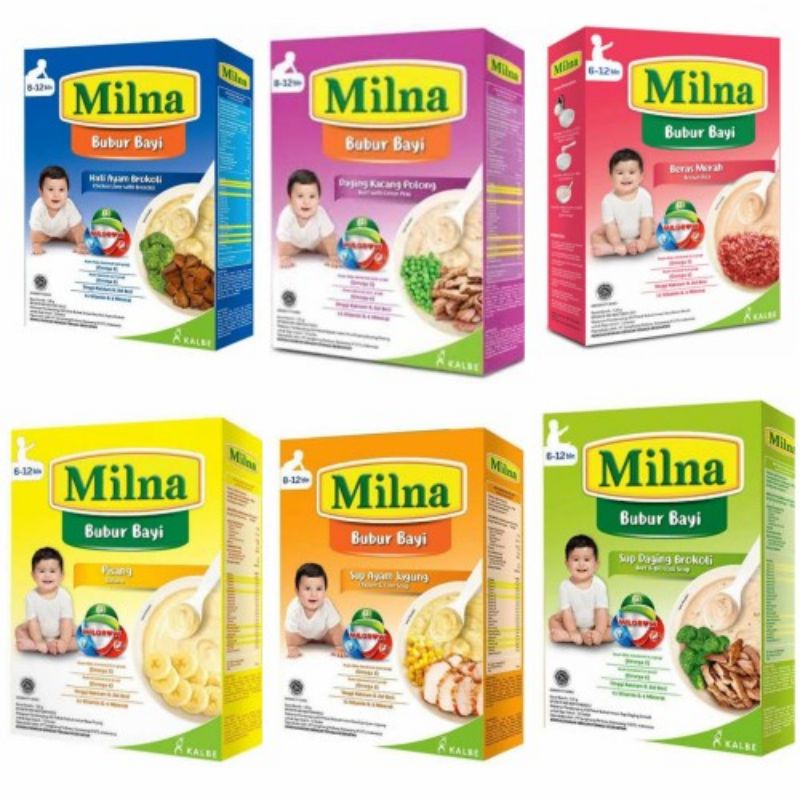 Milna Bubur Bayi 6+ dan 8+ 120gr