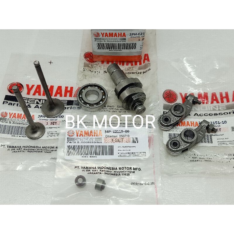 PAKET NOKEN AS RACING + PELATUK KLEP + PAYUNG KLEP + SIL KLEP MIO M3 MIO Z MIO SOUL GT 125 FINO 125