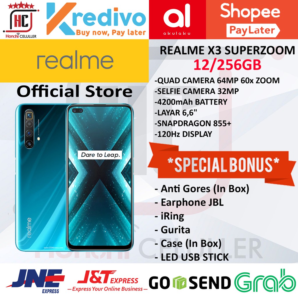 REALME X3 SUPERZOOM 12/256GB GARANSI RESMI ORIGINAL FULL BONUS